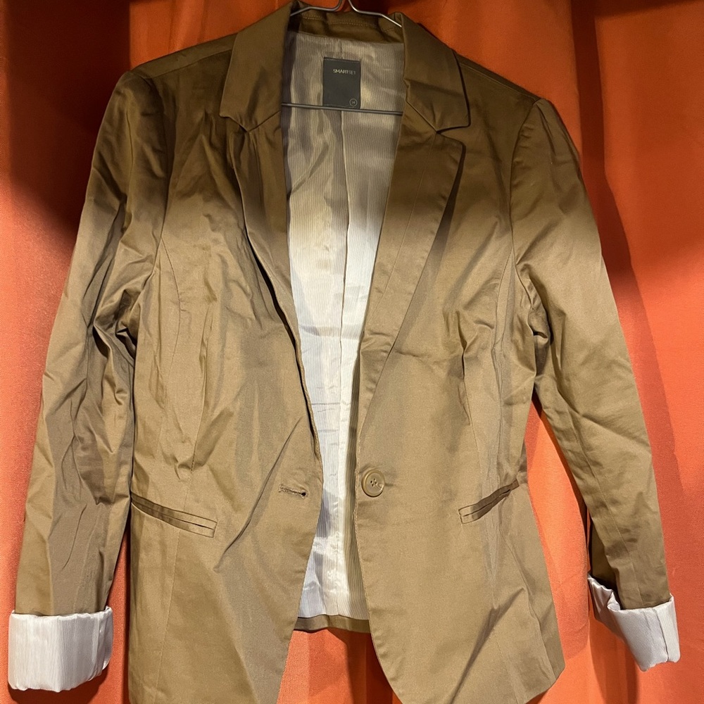 Womens Smart Set Tan Jacket